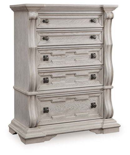 Bruchandi - Antique White - Five Drawer Chest Accent Chests by Signature Design by Ashley® - Walls Furniture & Mattress