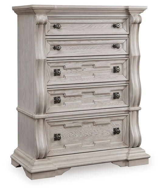 Bruchandi - Antique White - Five Drawer Chest Accent Chests by Signature Design by Ashley® - Walls Furniture & Mattress