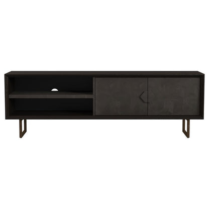 Marsden - 2 Door Mango Wood TV Stand - Charcoal Black TV Stands by Coaster Fine Furniture - Walls Furniture & Mattress