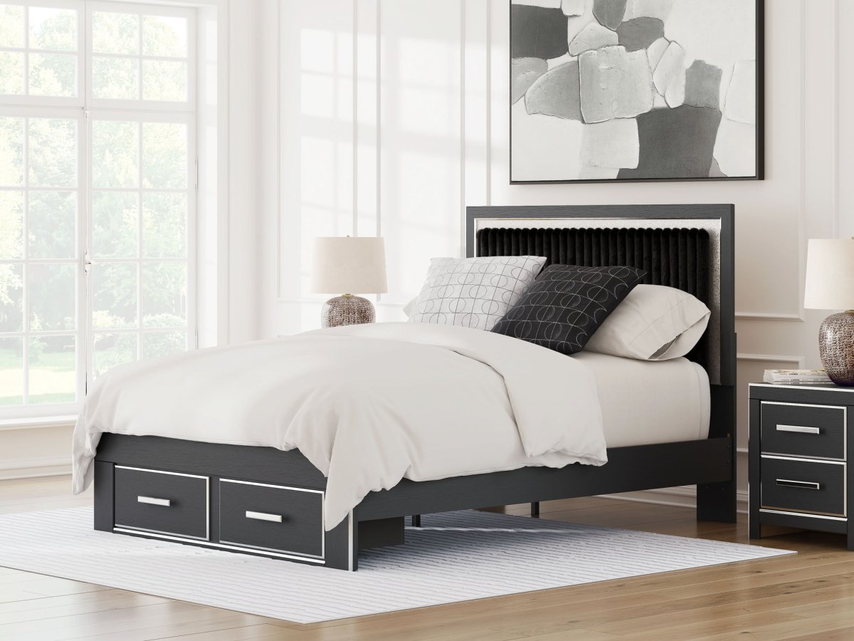 Zuraleus - Upholstered Panel Platform Storage Bed Storage Beds by Signature Design by Ashley® - Walls Furniture & Mattress