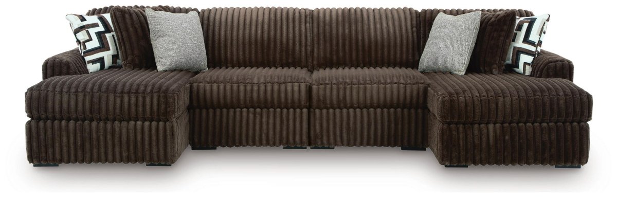 Midnight - Madness - Sectional Stationary Sectionals by Signature Design by Ashley® - Walls Furniture & Mattress