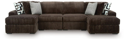 Midnight - Madness - Sectional Stationary Sectionals by Signature Design by Ashley® - Walls Furniture & Mattress
