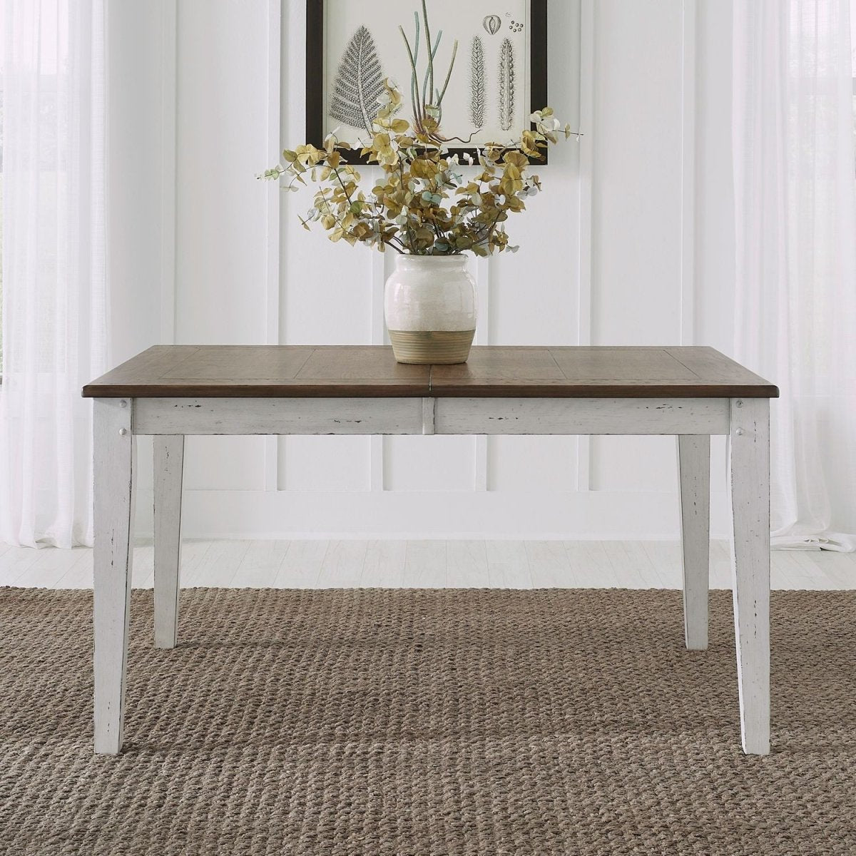 Al Fresco - Rectangular Leg Table - Graphite / Whitestone Dining Tables by Liberty Furniture - Walls Furniture & Mattress