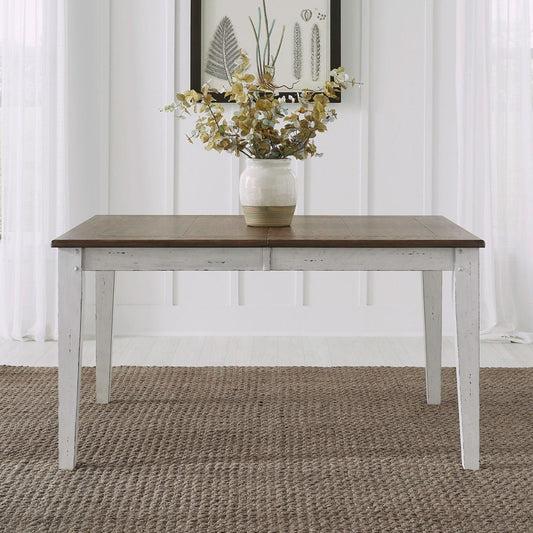 Al Fresco - Rectangular Leg Table - Graphite / Whitestone Dining Tables by Liberty Furniture - Walls Furniture & Mattress