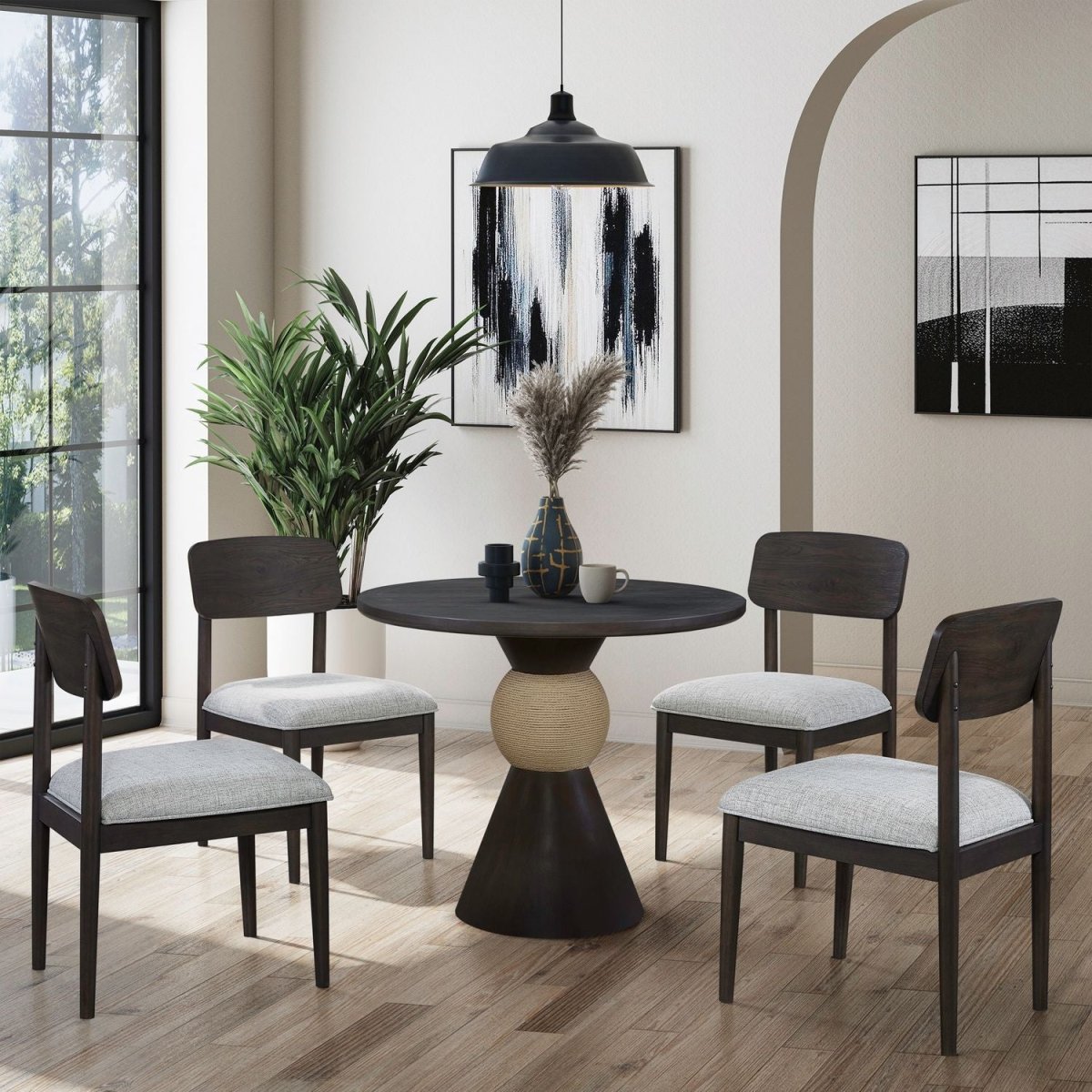 Briarcrest - 36" Round Table Set 5 Piece Dining Room Sets by Liberty Furniture - Walls Furniture & Mattress