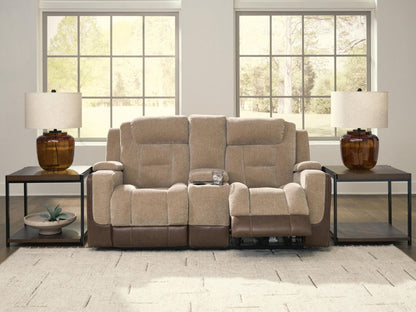 Mixed Motion - Power Reclining Loveseat With Console / Adjustable Headrest Reclining Loveseats by Signature Design by Ashley® - Walls Furniture & Mattress