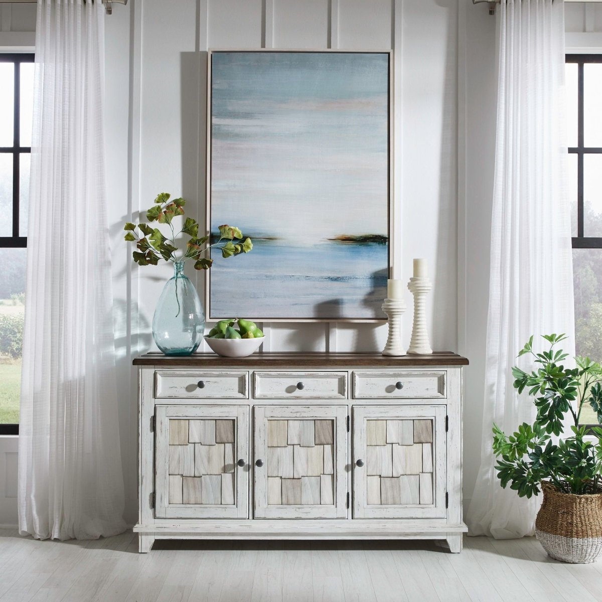 River Place - Accent Server - White Servers by Liberty Furniture - Walls Furniture & Mattress