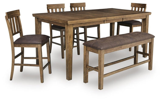 Urbinforte - Counter Height Extension Dining Table Set 5 Piece Dining Room Sets by Signature Design by Ashley® - Walls Furniture & Mattress