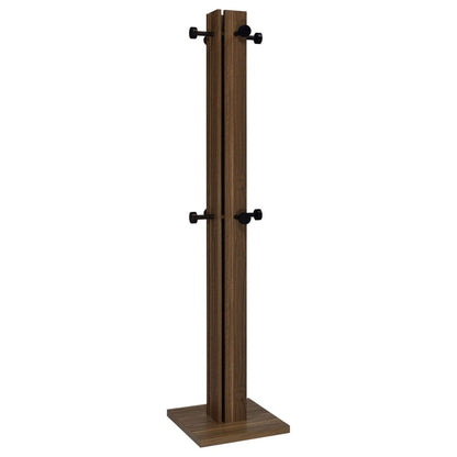 Rikkie - Coat Rack And Mirror - Walnut Freestanding Coat Racks by Coaster Fine Furniture - Walls Furniture & Mattress