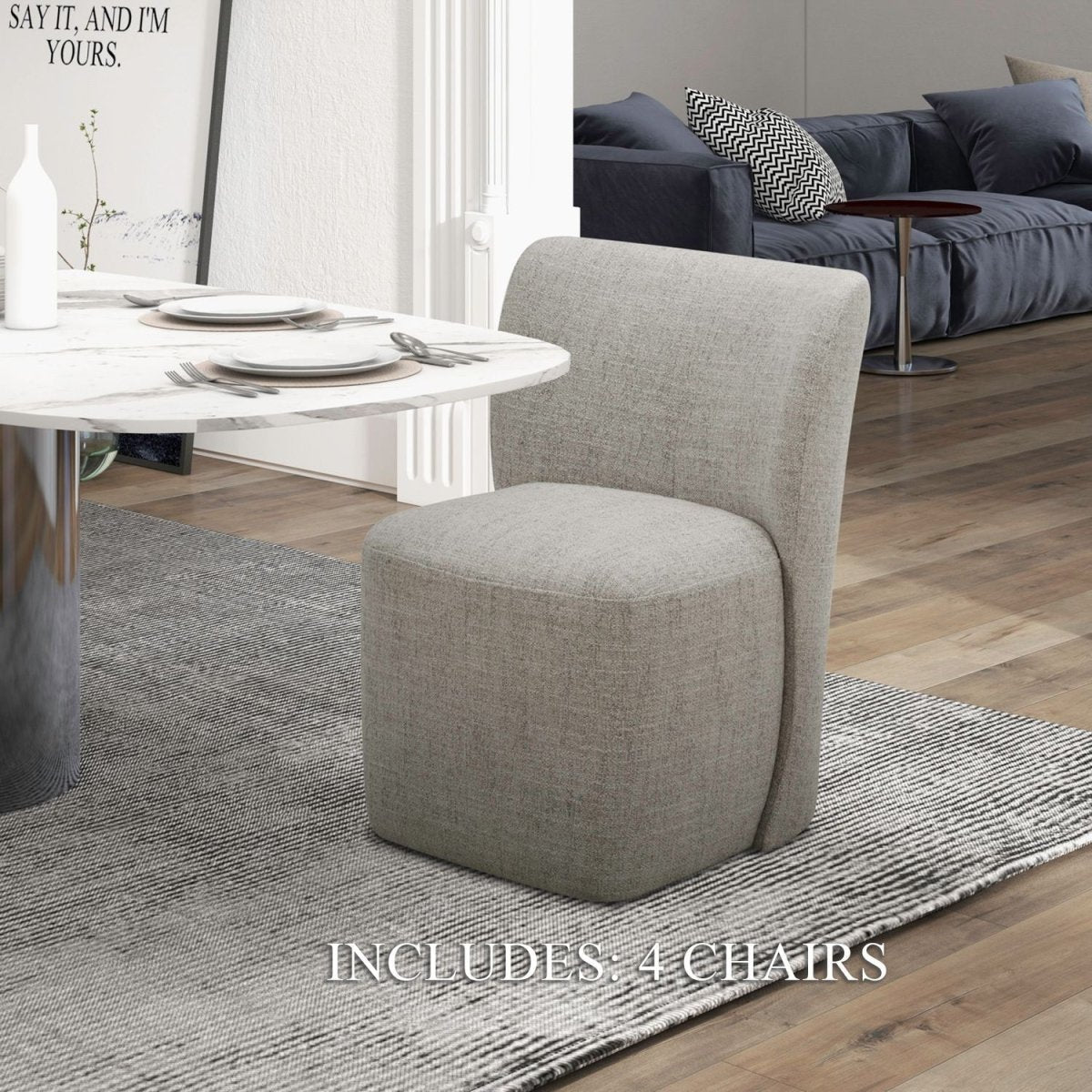 Accent Dining - Fabric Dining Chairs (Set of 4) Chair Sets by Liberty Furniture - Walls Furniture & Mattress