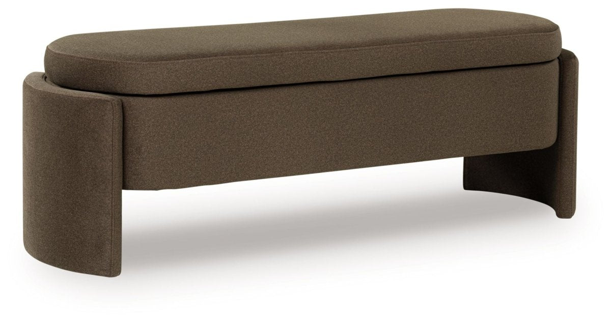 Vavuniya - Brown - Storage Bench Storage Benches by Signature Design by Ashley® - Walls Furniture & Mattress