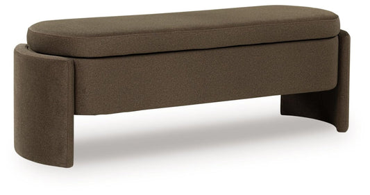 Vavuniya - Brown - Storage Bench Storage Benches by Signature Design by Ashley® - Walls Furniture & Mattress