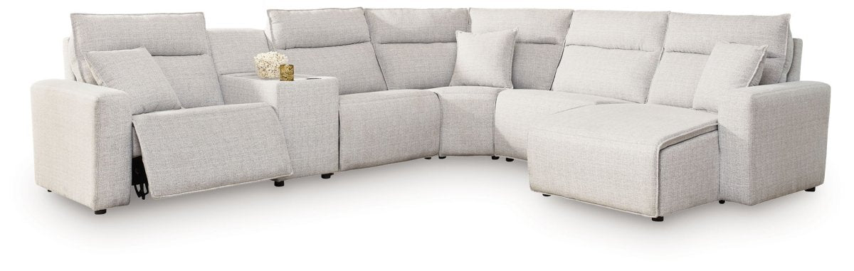 Modmax II - Reclining Sectional - Stone Reclining Sectionals by Signature Design by Ashley® - Walls Furniture & Mattress