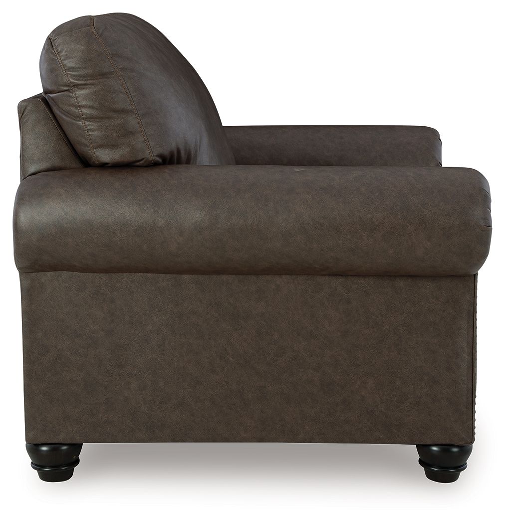 Roxmere - Living Room Set Stationary Chair & Ottoman by Benchcraft® - Walls Furniture & Mattress