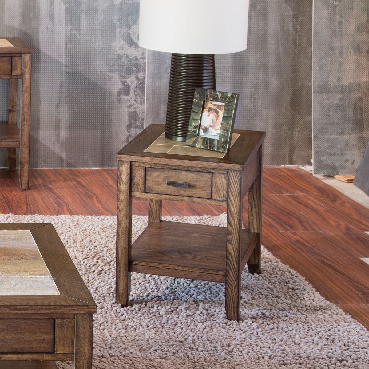 Mesa Valley - Chair Side Table - Dark Brown Chair Side Tables by Liberty Furniture - Walls Furniture & Mattress