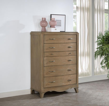 Revello - 6 - Drawer Bedroom Chest Of Drawers - Washed Mango Accent Chests by Coaster Fine Furniture - Walls Furniture & Mattress