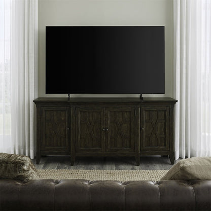 Paradise Valley - 76" TV Console - Saddle Brown TV Stands by Liberty Furniture - Walls Furniture & Mattress