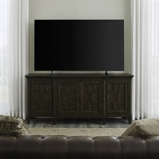 Paradise Valley - 76" TV Console - Saddle Brown TV Stands by Liberty Furniture - Walls Furniture & Mattress