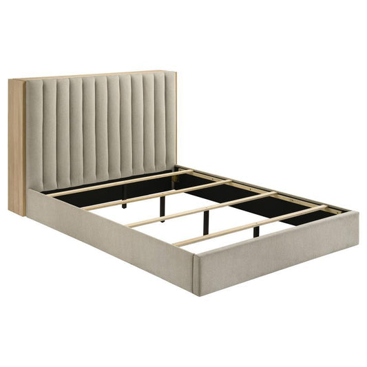 Arielle - Bookcase Panel Storage Bed Upholstered Beds by Coaster Fine Furniture - Walls Furniture & Mattress
