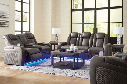 Fyne - dyme - Reclining Living Room Set Reclining Sofas & Loveseats by Signature Design by Ashley® - Walls Furniture & Mattress