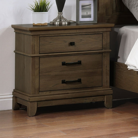 Sunstone - Nightstand - Walnut Accent Nightstands by New Classic - Walls Furniture & Mattress