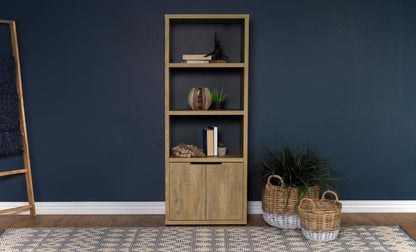 Tabby - 3 - Shelf Engineered Wood Media Tower - Mango Piers by Coaster Fine Furniture - Walls Furniture & Mattress