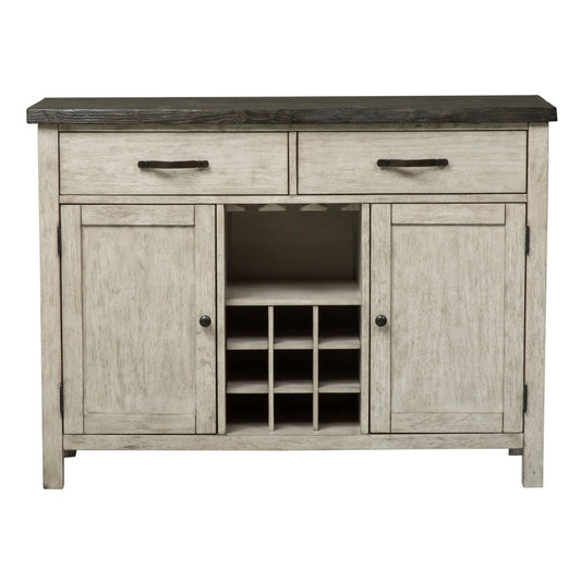Willowrun - Sideboard - Rustic White Sideboards by Liberty Furniture - Walls Furniture & Mattress