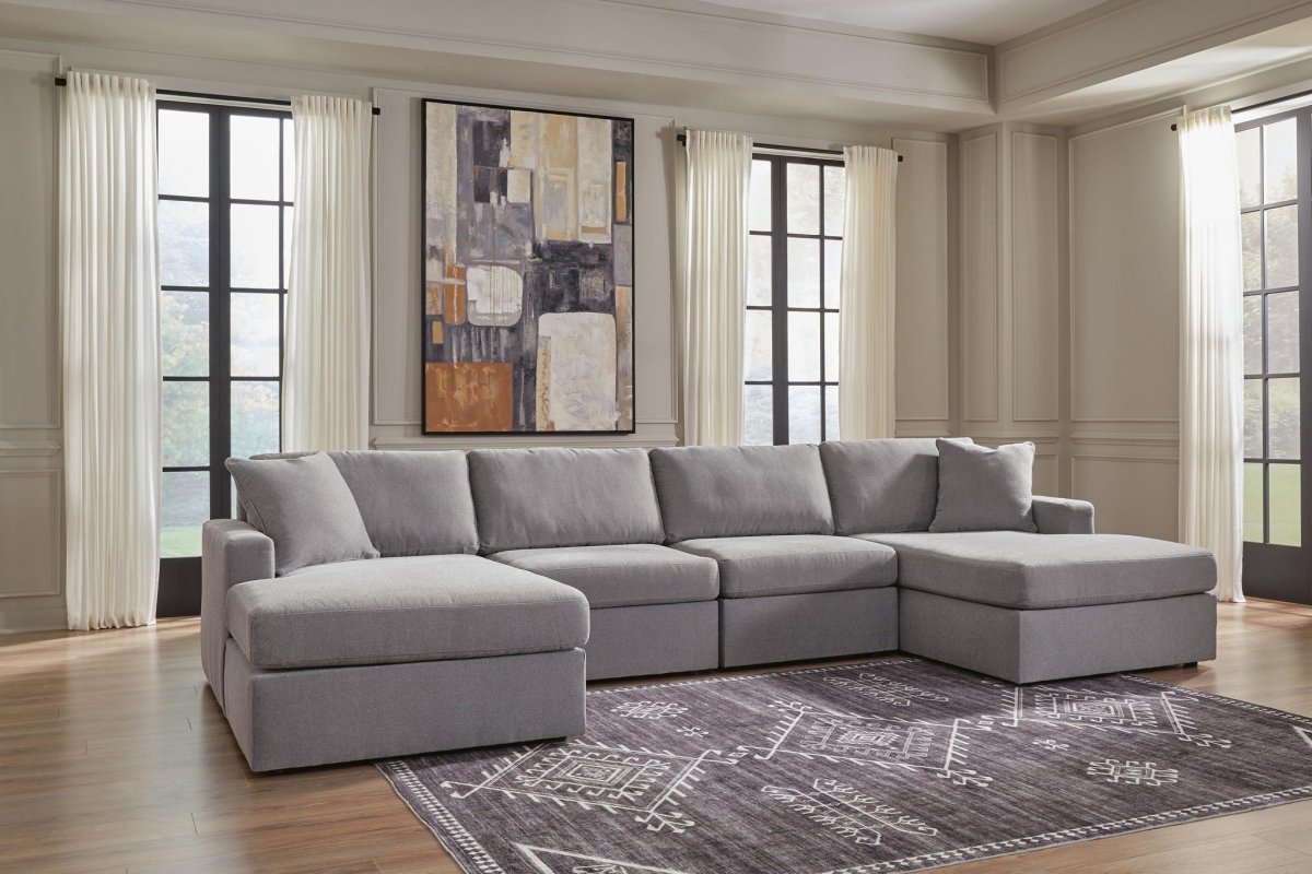 Modmax - Sectional - Granite Stationary Sectionals by Signature Design by Ashley® - Walls Furniture & Mattress