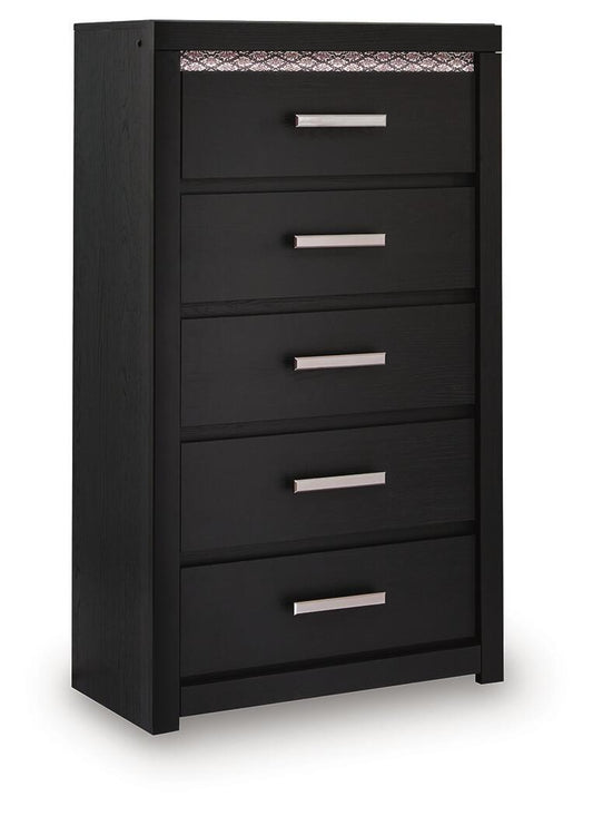 Shoralli - Five Drawer Chest - Black Accent Chests by Signature Design by Ashley® - Walls Furniture & Mattress
