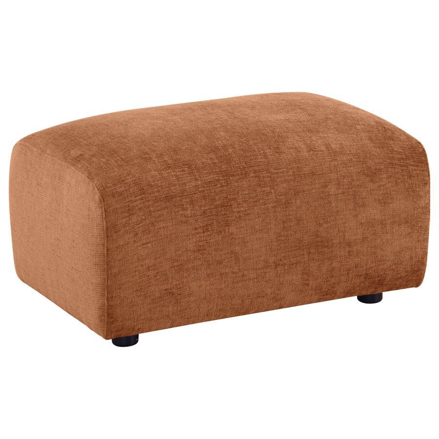 Burnett - Chenille Upholstered Ottoman Upholstered Ottomans by Coaster Fine Furniture - Walls Furniture & Mattress