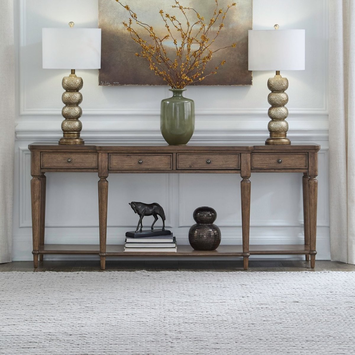 Harrison Heights - Hall Console - Sienna Console Tables by Liberty Furniture - Walls Furniture & Mattress