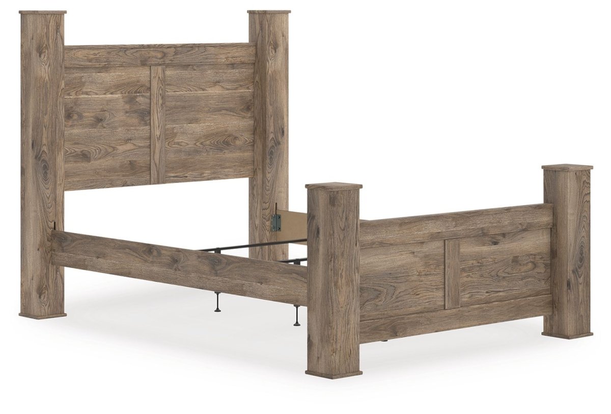 Rusticott - Poster Bed Poster Beds by Signature Design by Ashley® - Walls Furniture & Mattress