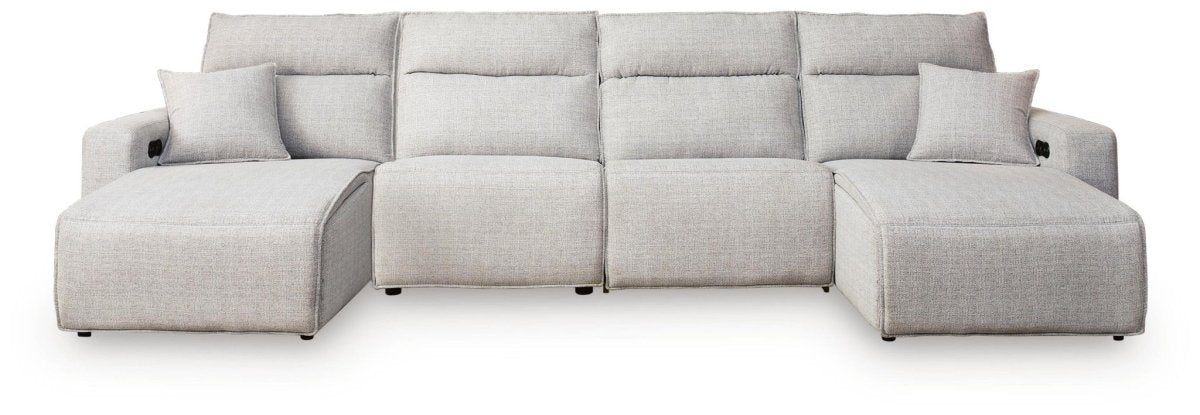Modmax II - Reclining Sectional - Stone Reclining Sectionals by Signature Design by Ashley® - Walls Furniture & Mattress
