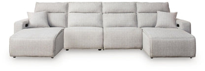 Modmax II - Reclining Sectional - Stone Reclining Sectionals by Signature Design by Ashley® - Walls Furniture & Mattress