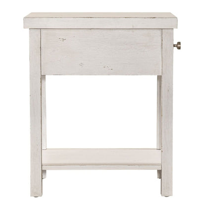 Modern Farmhouse - Drawer Chair Side Table Chair Side Tables by Liberty Furniture - Walls Furniture & Mattress
