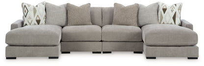 Aslan Court - Sectional With Ottoman Set 5 Piece Living Room Sets by Benchcraft® - Walls Furniture & Mattress