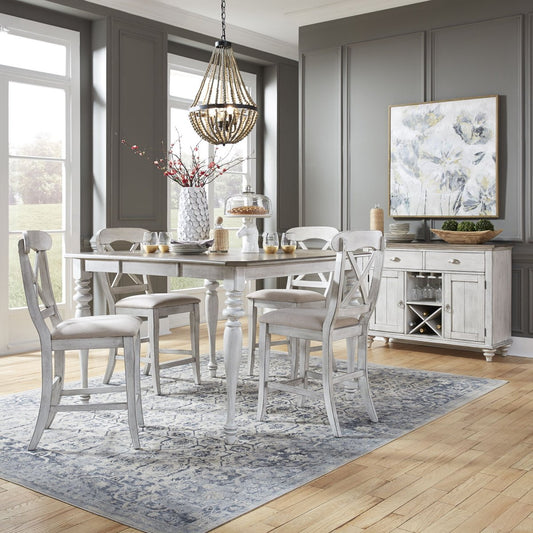 Ocean Isle - Gathering Table Set 5 Piece Dining Room Sets by Liberty Furniture - Walls Furniture & Mattress