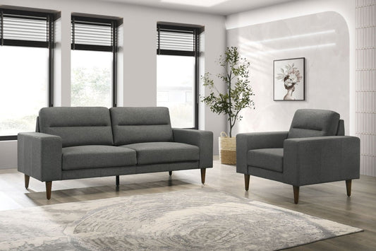 Vale - 2 Piece Sofa & Chair - Gray 2 Piece Living Room Sets by New Classic - Walls Furniture & Mattress