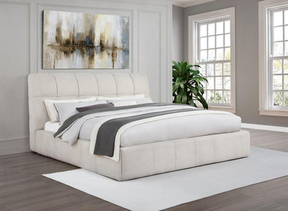 Nollet - Upholstered Platform Bed Upholstered Beds by Coaster Fine Furniture - Walls Furniture & Mattress