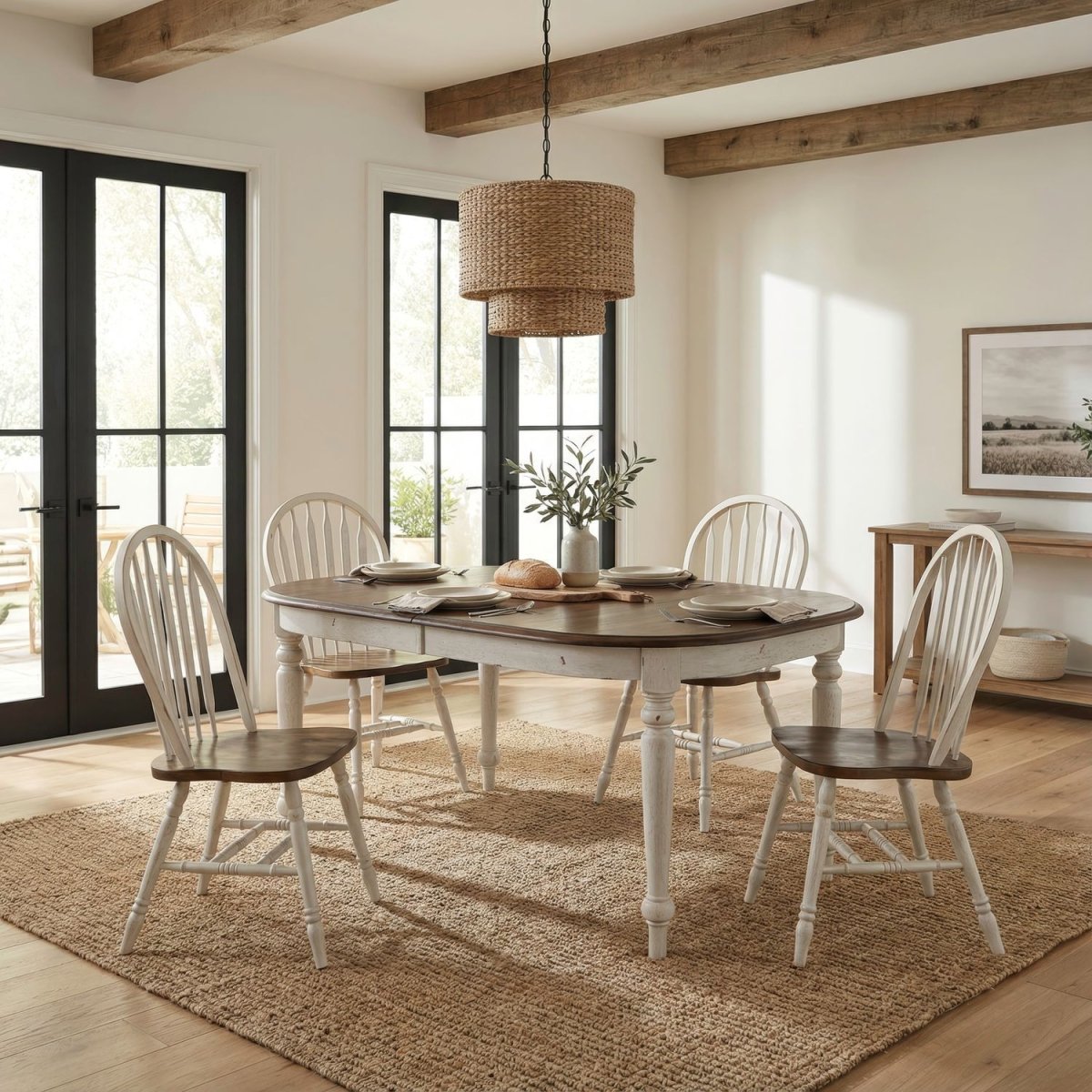 Carolina Crossing - Dining Room Leg Table Set 5 Piece Dining Room Sets by Liberty Furniture - Walls Furniture & Mattress