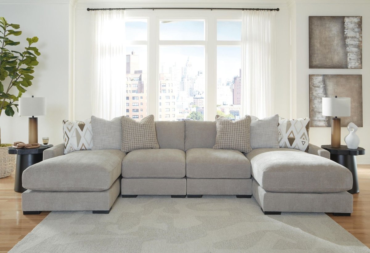 Aslan Court - Sectional Stationary Sectionals by Benchcraft® - Walls Furniture & Mattress