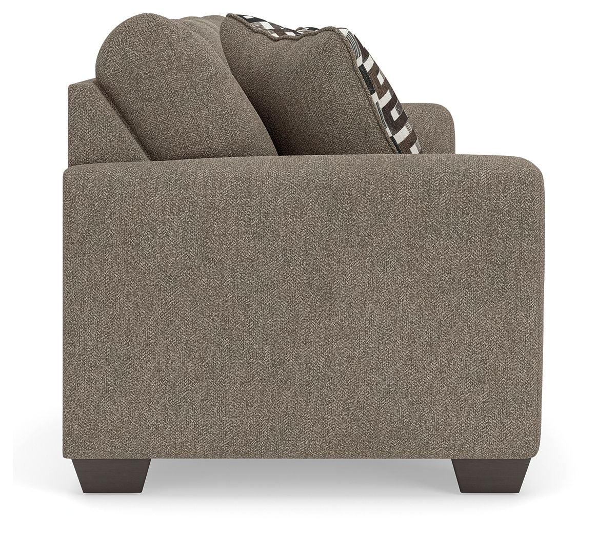 Triston - Peaks - Sofa - Suede Stationary Sofas by Benchcraft® - Walls Furniture & Mattress