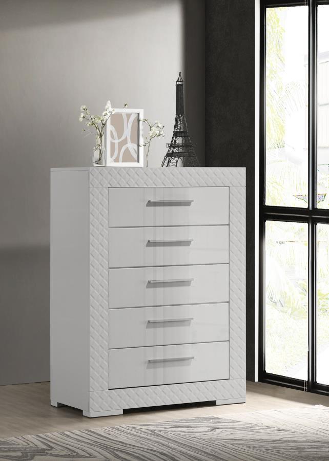 Ives - 5 - Drawer Bedroom Chest Accent Chests by Coaster Fine Furniture - Walls Furniture & Mattress