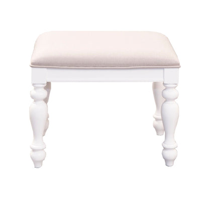 Summer House - Vanity Stool - White Vanity Stools by Liberty Furniture - Walls Furniture & Mattress