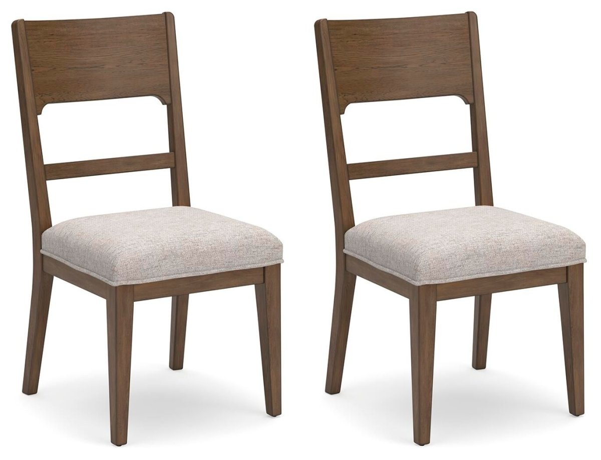 Cabalynn - Dining Uph Side Chair (Set of 2) - Oatmeal / Light Brown Chair Sets by Signature Design by Ashley® - Walls Furniture & Mattress