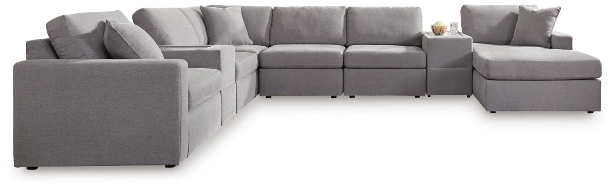 Modmax - Sectional - Granite Stationary Sectionals by Signature Design by Ashley® - Walls Furniture & Mattress