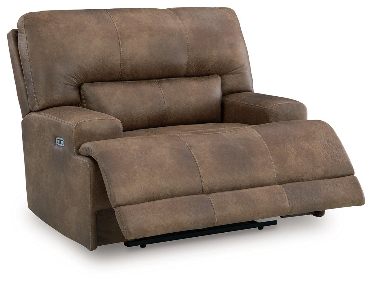 Beckley Place - Earth - Power Recliner With Adjustable Headrest Reclining Chairs by Signature Design by Ashley® - Walls Furniture & Mattress