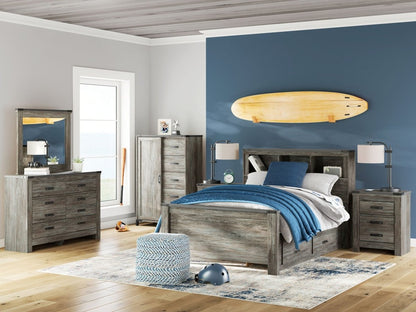 Frandern - Bookcase Panel Bedroom Set With Storage 7 Piece Bedroom Sets by Signature Design by Ashley® - Walls Furniture & Mattress
