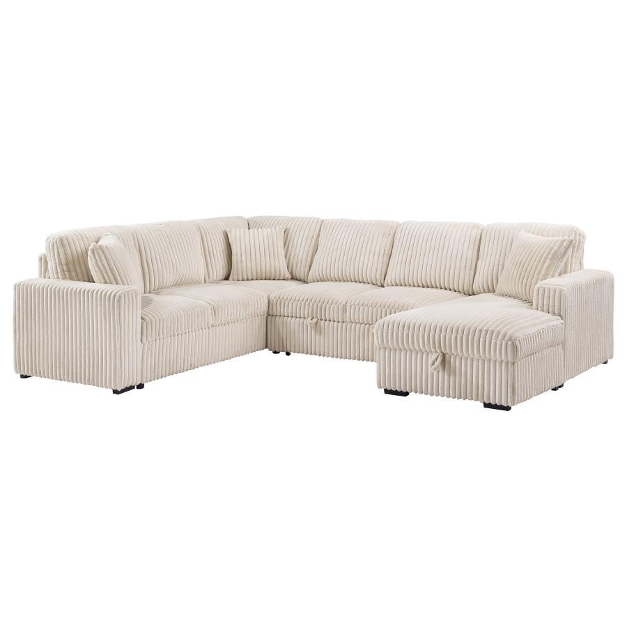 Devonshire - Sleeper Sectional Sofa Storage Chaise Sleeper Sectionals by Coaster Fine Furniture - Walls Furniture & Mattress