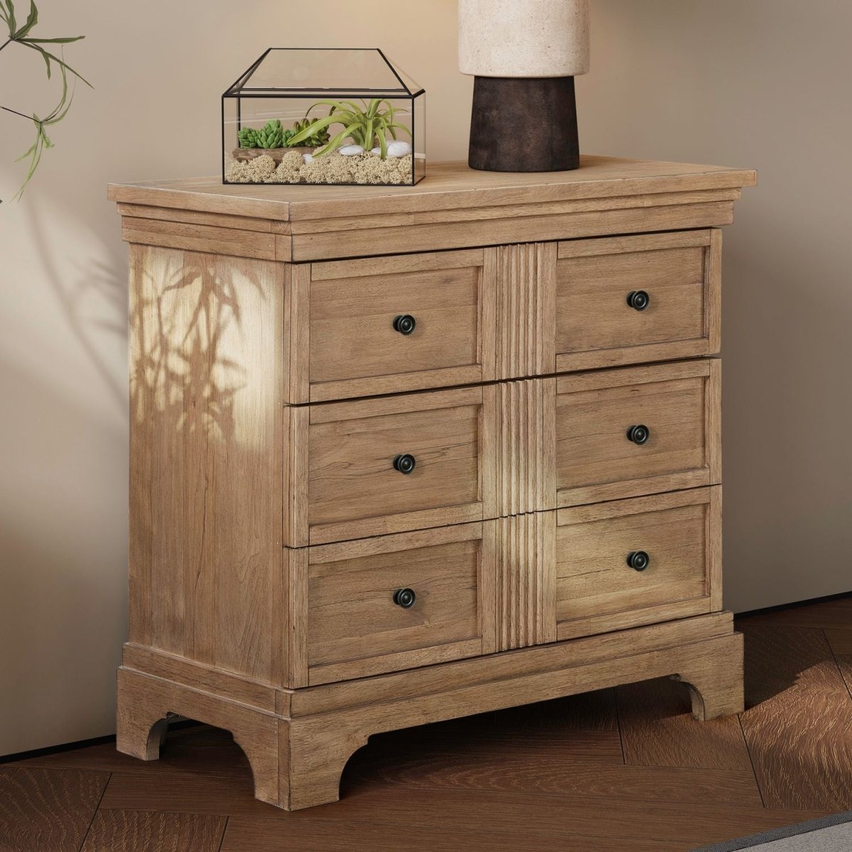 Haven Hills - Bedside Chest With Charging Station - Camel Beige Bedside Chests by Liberty Furniture - Walls Furniture & Mattress
